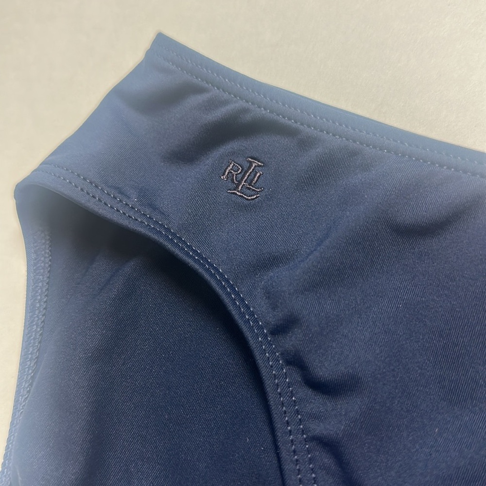 Ralph Lauren Navy Blue Hipster Swim Bottoms Size 12 - Picture 11 of 14